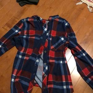 Red, white, and blue flannel
